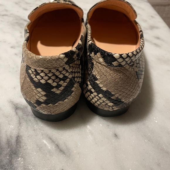 J.Crew Cecile Smoking Slippers Snake Embossed Size 7.5. - Picture 4 of 5